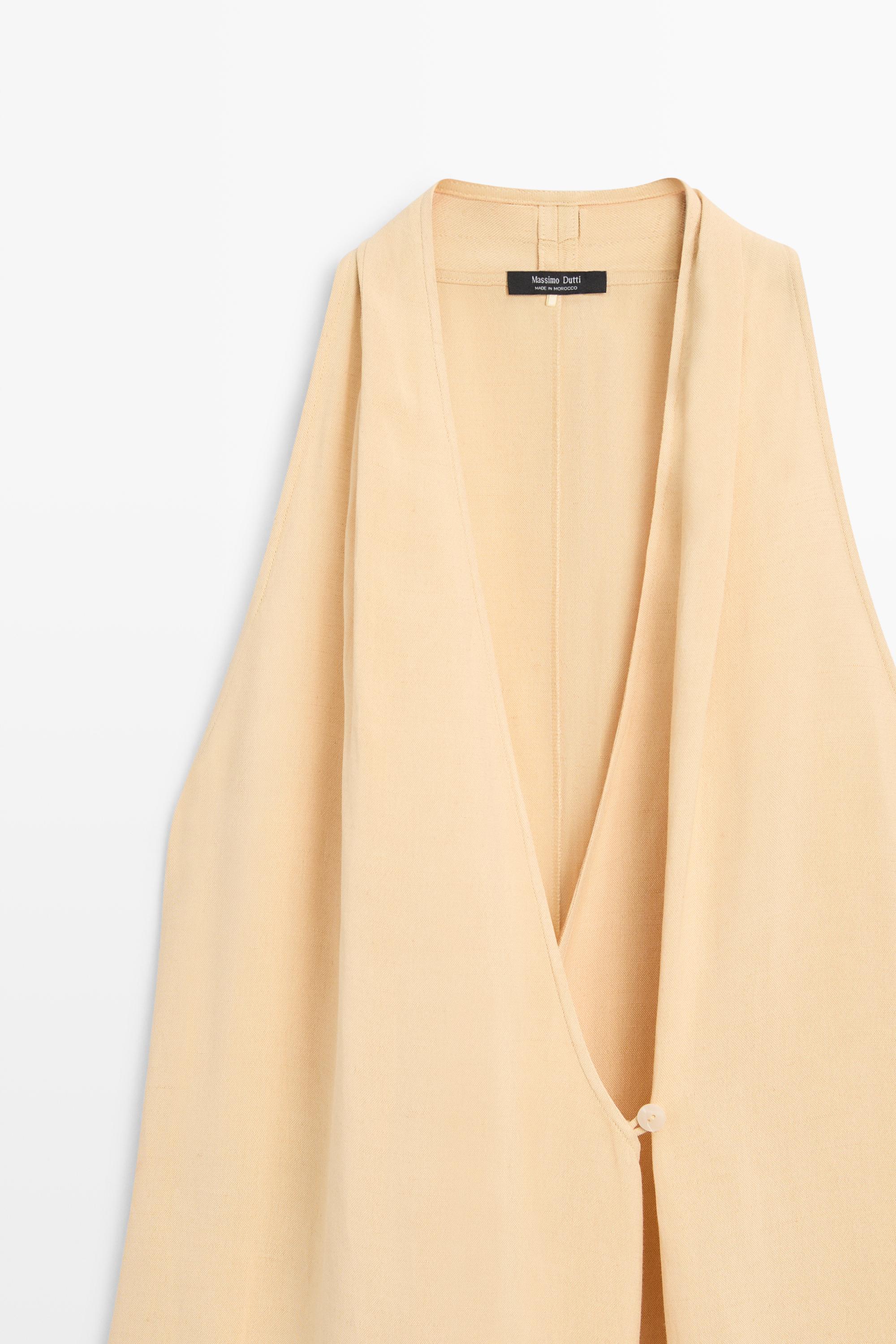 Midi dress with button detail